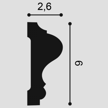 listwa ścienna P8020F Flex Orac Decor wymiary
