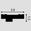 Listwa sufitowa CX160 Orac Decor wymiary