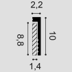 Listwa przypodłogowa SX171 Orac Decor wymiary